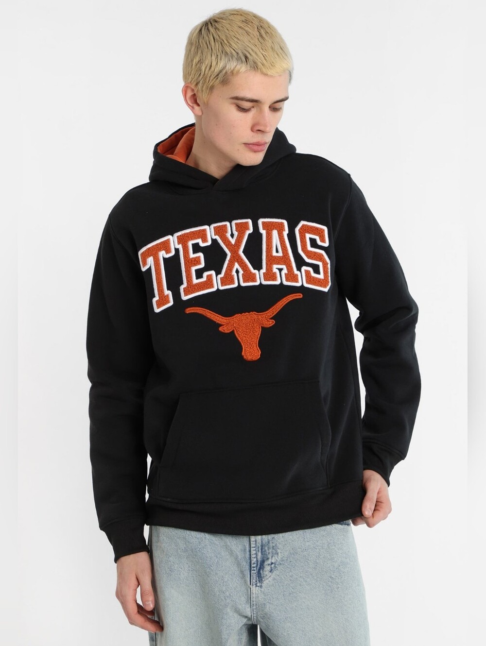 Texas Longhorns Chenille Contrast Hoodie Large